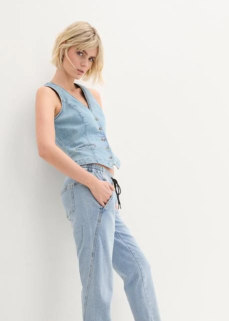 Jean Mid Waist Boyfriend, Cropped 9 Jean Mid Waist Boyfriend, Cropped - Afbeelding 7