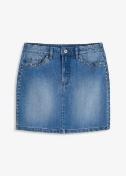 Rainbow Jupe En Jean Avec Rivets