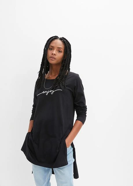 Rainbow T-shirt Long à Fentes 4 Rainbow T-shirt Long à Fentes - Afbeelding 2