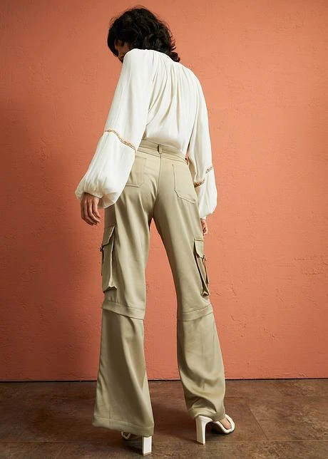 Rainbow Pantalon Cargo En Satin 5 Rainbow Pantalon Cargo En Satin - Afbeelding 3