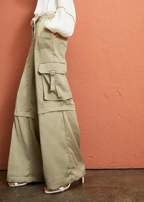 Rainbow Pantalon Cargo En Satin 4 Rainbow Pantalon Cargo En Satin - Afbeelding 2