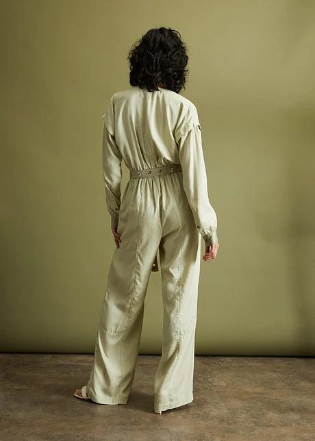 Rainbow Combi Pantalon En Tencel Avec Effet Patchwork 5 Rainbow Combi Pantalon En Tencel Avec Effet Patchwork - Afbeelding 3