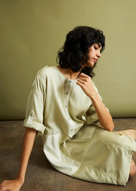 Rainbow Robe En Tencel Effet Patchwork 9 Rainbow Robe En Tencel Effet Patchwork - Afbeelding 7