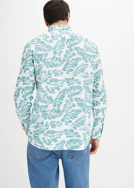 Chemise Manches Longues Légères Avec Manches Retroussées En Coton 5 Chemise Manches Longues Légères Avec Manches Retroussées En Coton - Afbeelding 3