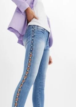 Jean Skinny Avec Perles Appliquées 13 Jean Skinny Avec Perles Appliquées -Venus Mode Winkel 24025974 McOzeFnj
