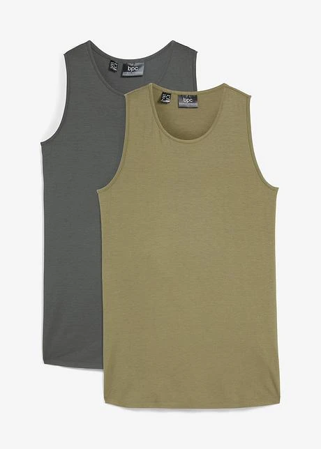 Lot De 2 Débardeurs Longs En Viscose 3 Lot De 2 Débardeurs Longs En Viscose