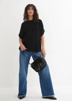 T-shirt à Manches Froncées Et Base élastiquée -Venus Mode Winkel 24027260 5gUFcKZ3