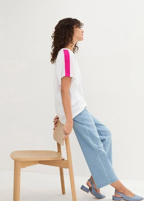 T-shirt à Manches Volantées Et Galon Fluo 9 T-shirt à Manches Volantées Et Galon Fluo - Afbeelding 7