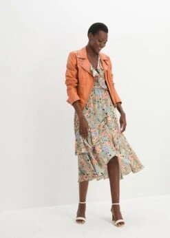 Robe Effet Froissé à Volants -Venus Mode Winkel 24027373 6FdFhBiR