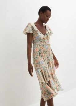 Robe Effet Froissé à Volants -Venus Mode Winkel 24027381 vpO2Bizo