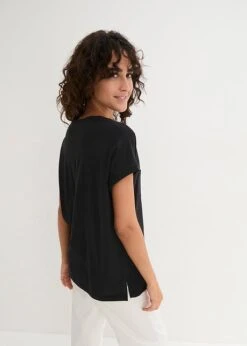 T-shirt Ample En Coton Avec Détail En Dentelle -Venus Mode Winkel 24028119 e6GVI677