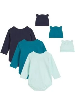 Lot De 3 Bodys évolutifs Bébé Avec Bonnet En Coton -Venus Mode Winkel 24029545 38cVYE0j