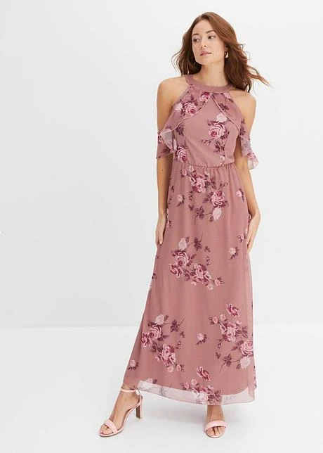 Robe Longue En Mesh Imprimée 4 Robe Longue En Mesh Imprimée - Afbeelding 2