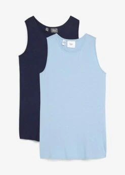 Lot De 2 Débardeurs Longs En Viscose 21 Lot De 2 Débardeurs Longs En Viscose -Venus Mode Winkel 24032320 kJkawkIO