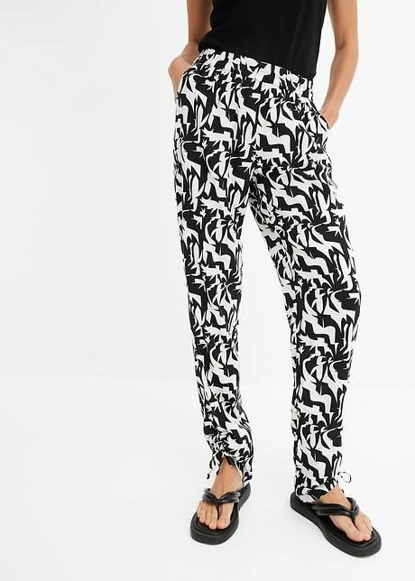 Rainbow Pantalon Sarouel Fluide En Viscose 4 Rainbow Pantalon Sarouel Fluide En Viscose - Afbeelding 2