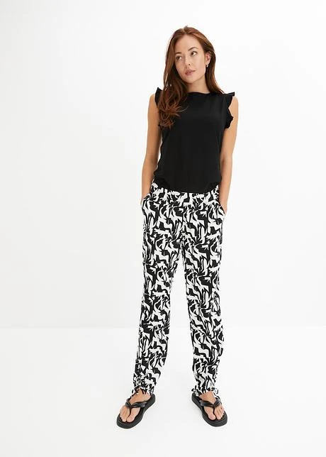 Rainbow Pantalon Sarouel Fluide En Viscose 6 Rainbow Pantalon Sarouel Fluide En Viscose - Afbeelding 4