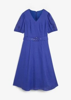 PREMIUM Robe 100 % Lin Avec Broderies Et Ceinture -Venus Mode Winkel 24033435 xbjrJuoN