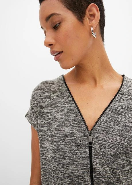 T-shirt Oversize à Fermeture Zippée 7 T-shirt Oversize à Fermeture Zippée - Afbeelding 5