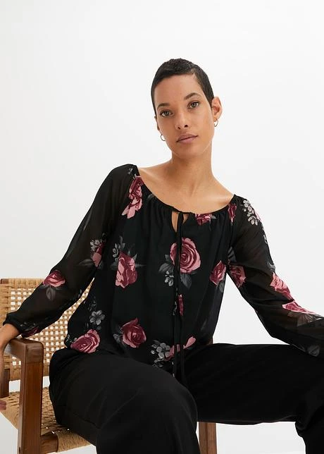 Chemisier Avec Cordon Coulissé 4 Chemisier Avec Cordon Coulissé - Afbeelding 2