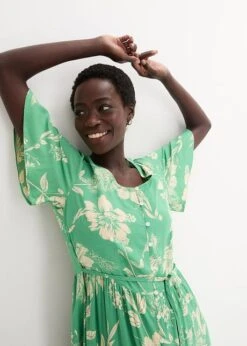 Robe Longue En Viscose Avec Fente Sur La Jupe -Venus Mode Winkel 24037600 K0W3zzv0