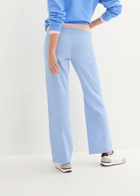 Pantalon Large En Lin Majoritaire 5 Pantalon Large En Lin Majoritaire - Afbeelding 3