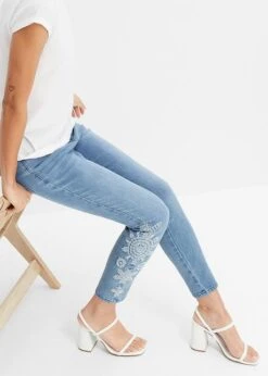 Jean Skinny Avec Broderies Anglaises 13 Jean Skinny Avec Broderies Anglaises -Venus Mode Winkel 24040341 BPSW0Xvv
